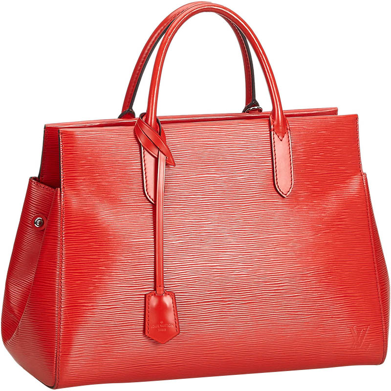 

Louis Vuitton Red Epi Leather Marly MM Bag