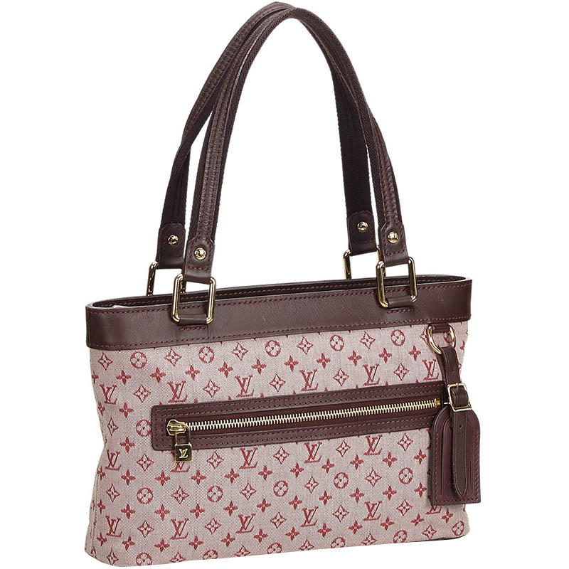 

Louis Vuitton Pink Monogram Mini Lin Lucille PM Bag, Brown