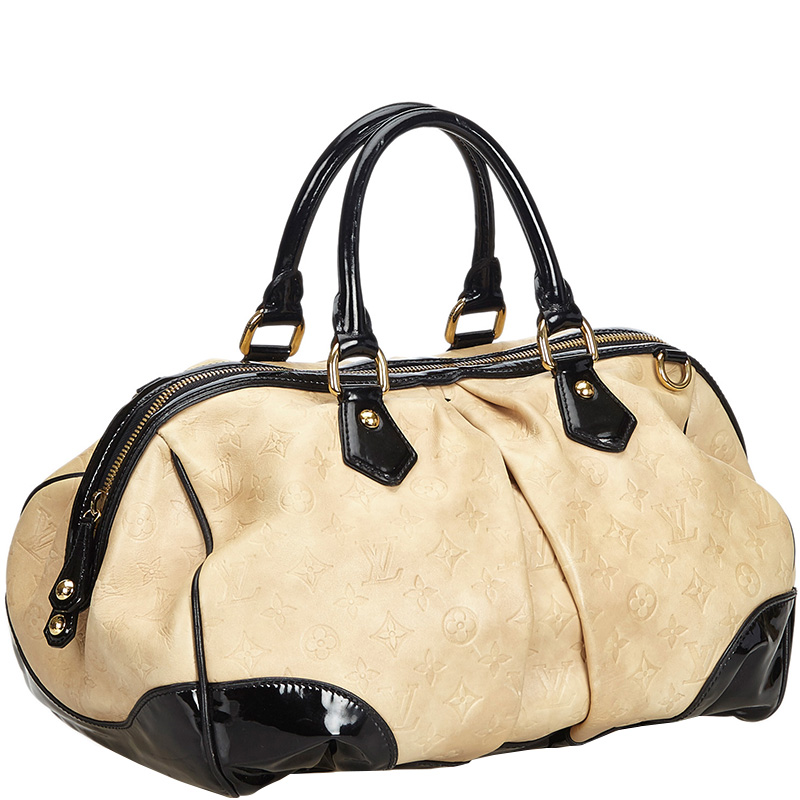 

Louis Vuitton Black/Beige Monogram Embossed Leather Stephen Bag