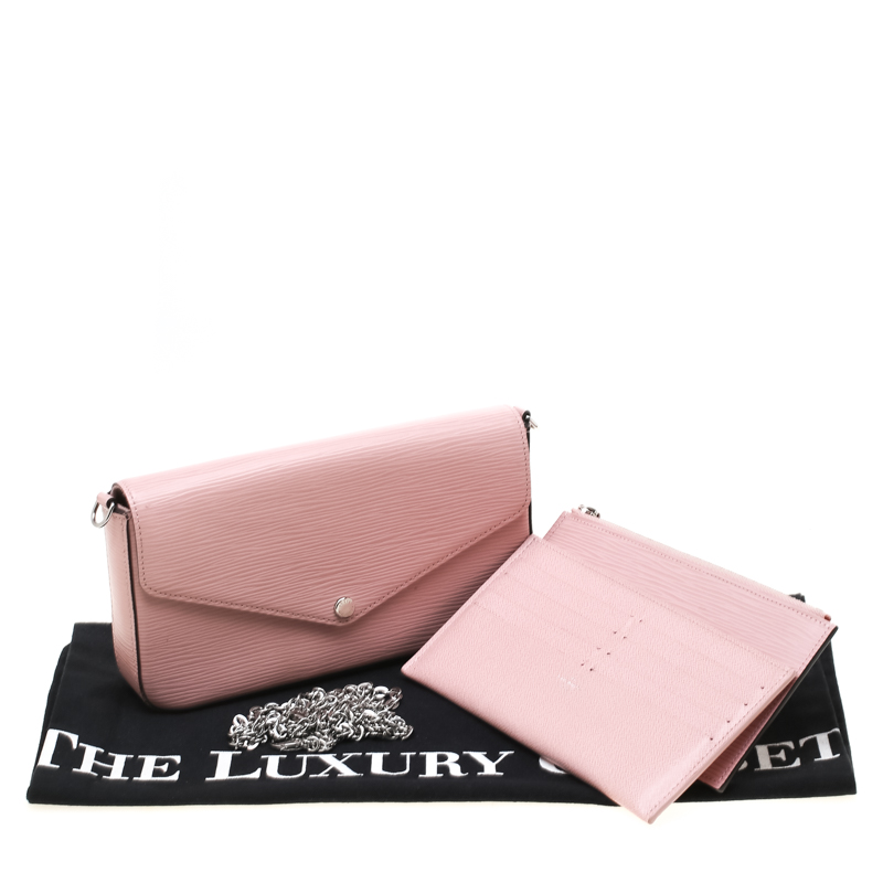 Louis Vuitton Rose Ballerine Epi Leather Felicie Zip Pouch Insert - Yoogi's  Closet