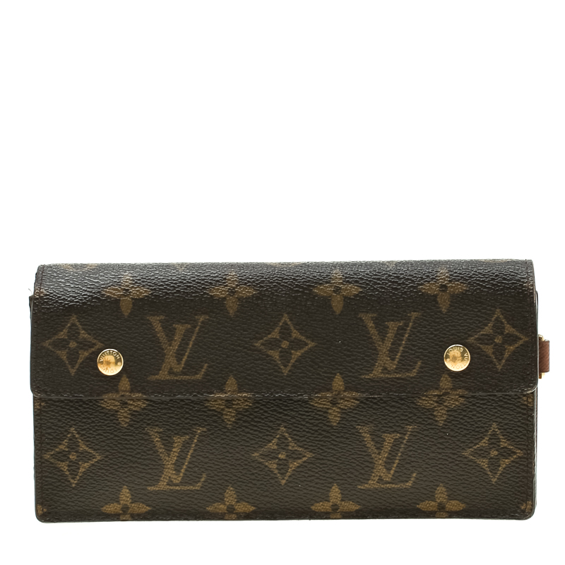 Pre Owned محفظة لوي فيتون بورتوفيل أكورديون كانفاس مونوغرامي