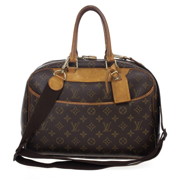 Pre Owned Louis Vuitton Monogram Deauville Boston Bag