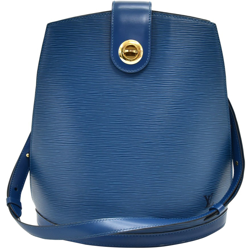 Louis Vuitton Toledo Blue Epi Leather Cluny Bag