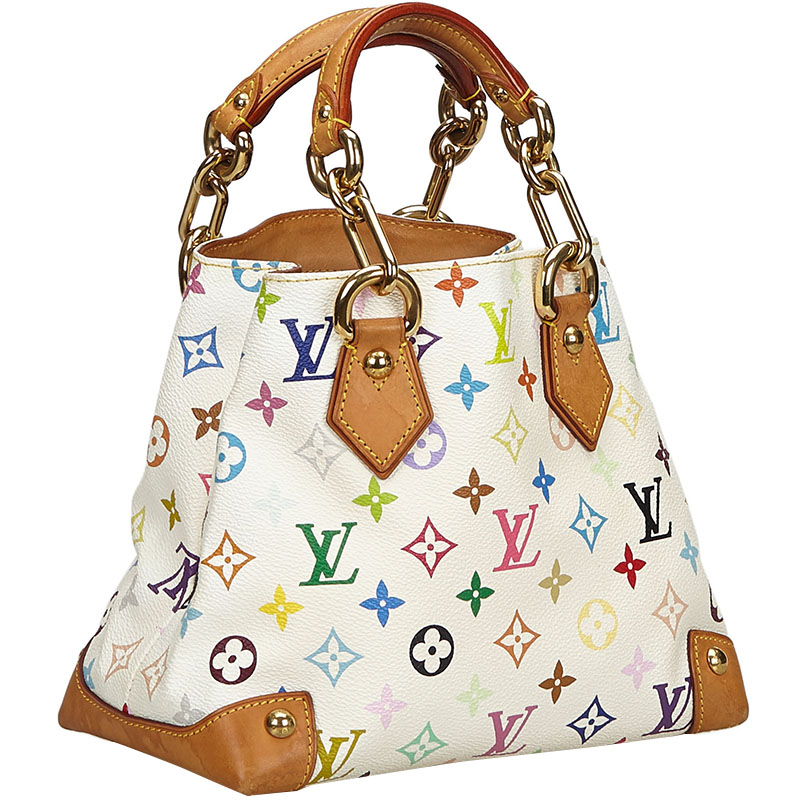 

Louis Vuitton White/Multicolore Monogram Canvas Audra Top Handle Bag, Multicolor