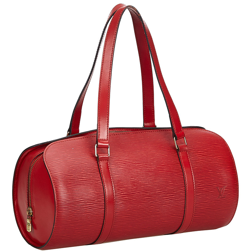 

Louis Vuitton Red Epi Leather Soufflot Bag