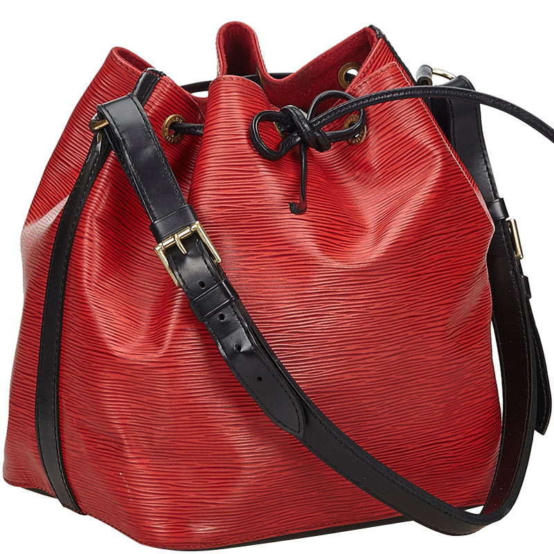 

Louis Vuitton Bicolor Epi Leather Noe PM Bag, Black