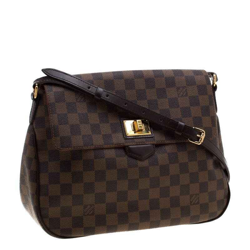 Louis Vuitton Damier Ebene Besace Rosebery Crossbody flap Bag 8LV712