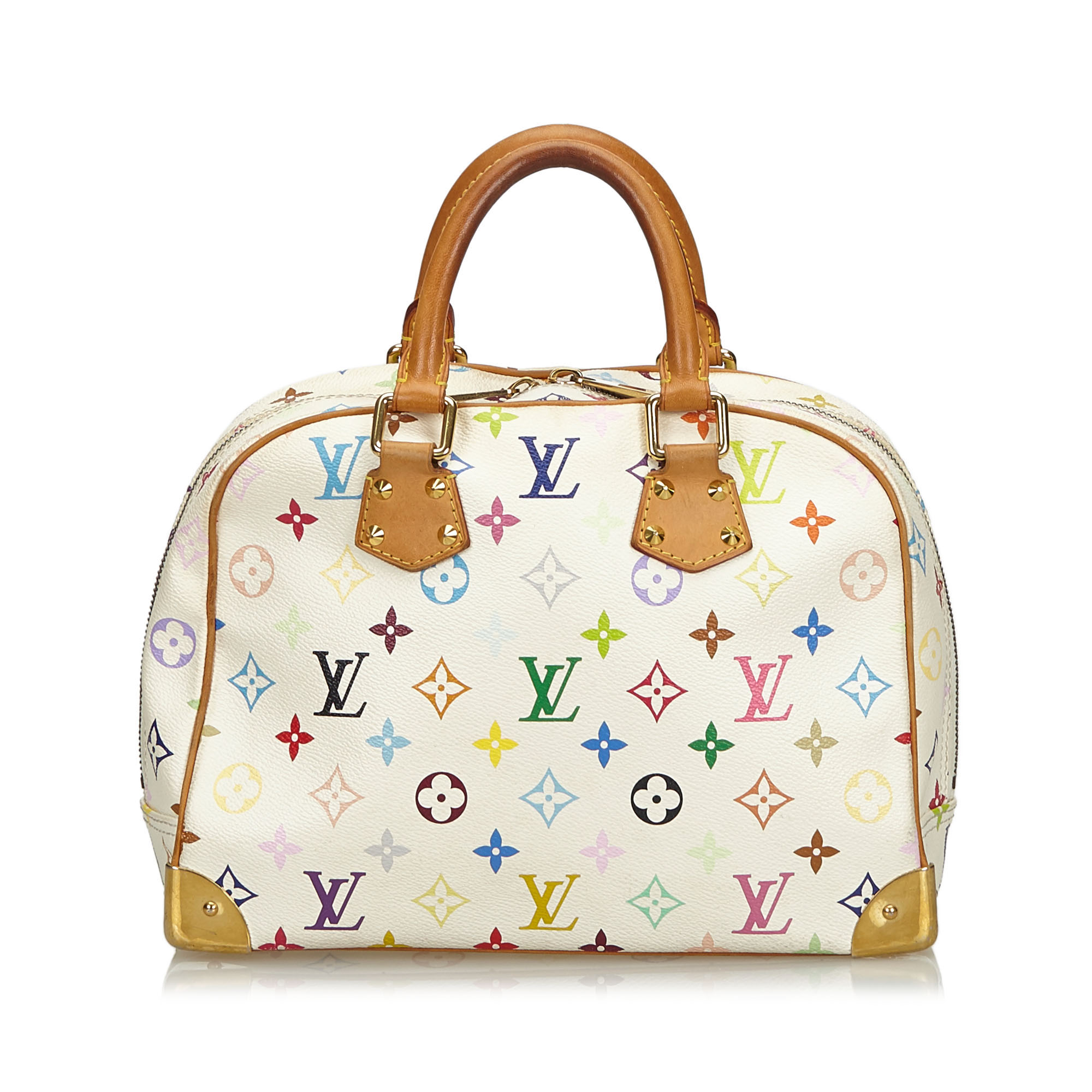 Louis Vuitton White/Multicolore Monogram Canvas Trouville Top Handle Bag Louis Vuitton | TLC