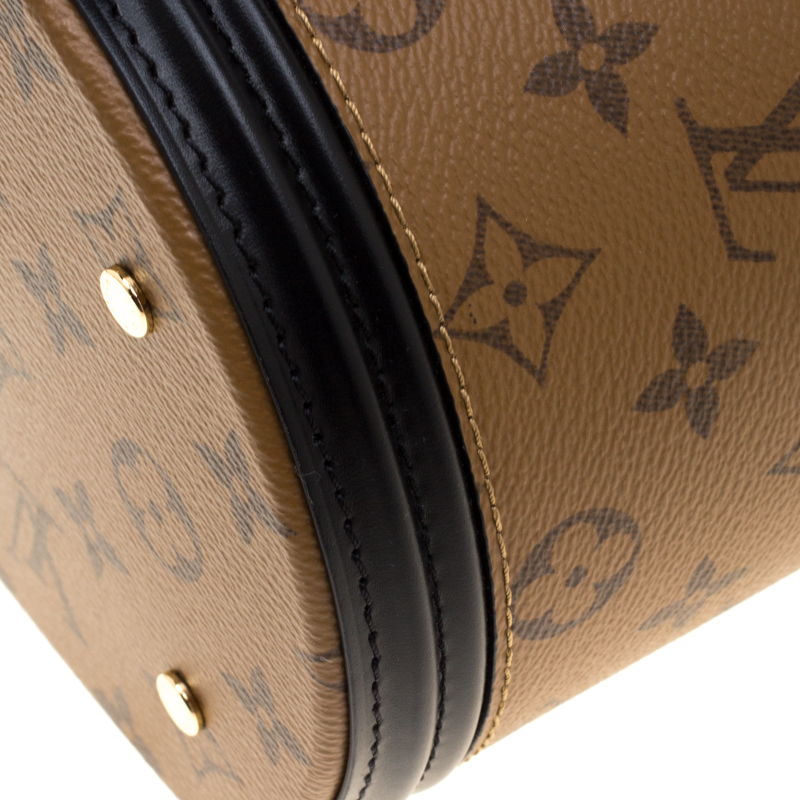 Louis Vuitton Cannes Handbag Limited Edition Reverse Monogram Giant Brown  687421