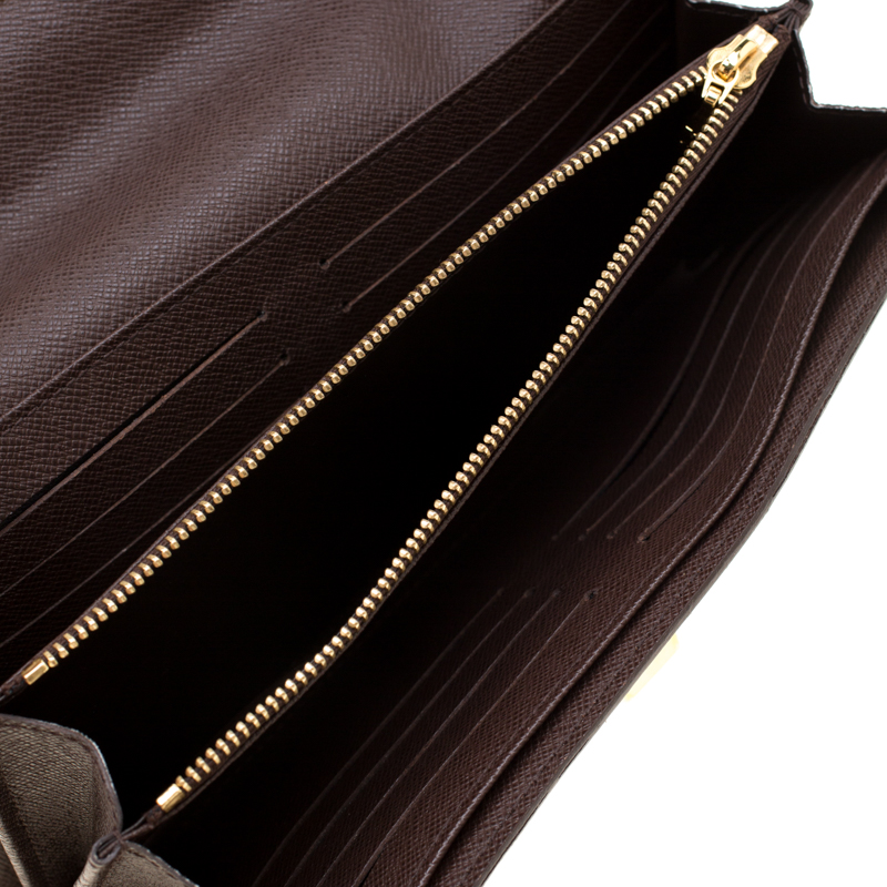 

Louis Vuitton Damier Ebene Canvas Rosebery Wallet, Brown