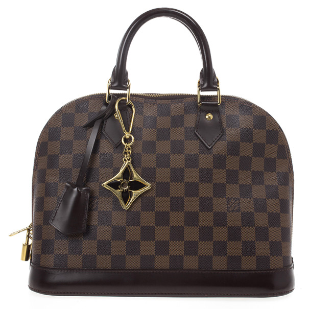 مملوكة مسبقًا Louis Vuitton Damier Ebene Alma PM and Puzzle Key Ring