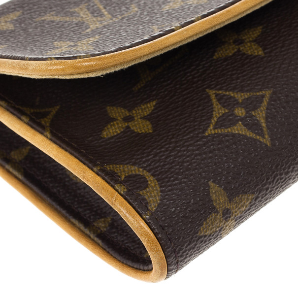 Louis Vuitton Brown Monogram Pochette Twin GM Cloth ref.982274 - Joli Closet