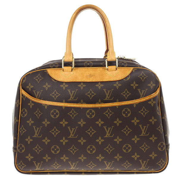 Pre Owned Louis Vuitton Monogram Deauville Boston Bag