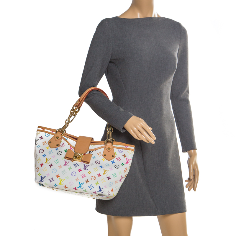 

Louis Vuitton White Multicolor Monogram Canvas Annie GM Bag