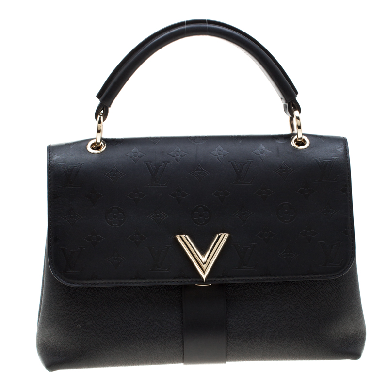 Louis Vuitton Black Monogram Leather Very One Handle Bag Louis Vuitton ...