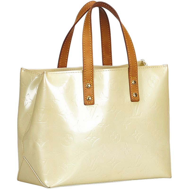 

Louis Vuitton White Monogram Vernis Reade PM