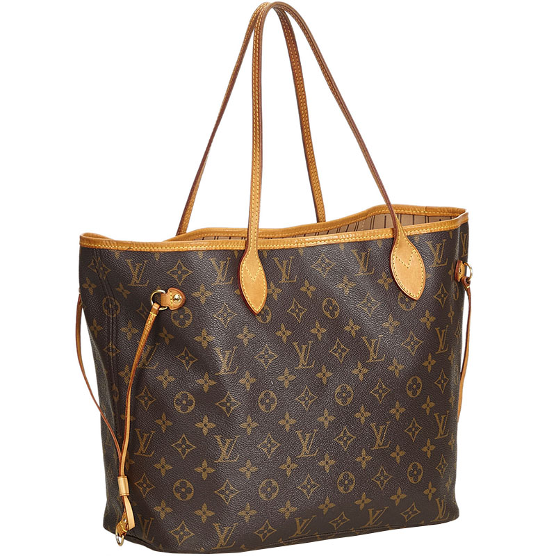 

Louis Vuitton Monogram Canvas Neverfull MM Bag, Brown