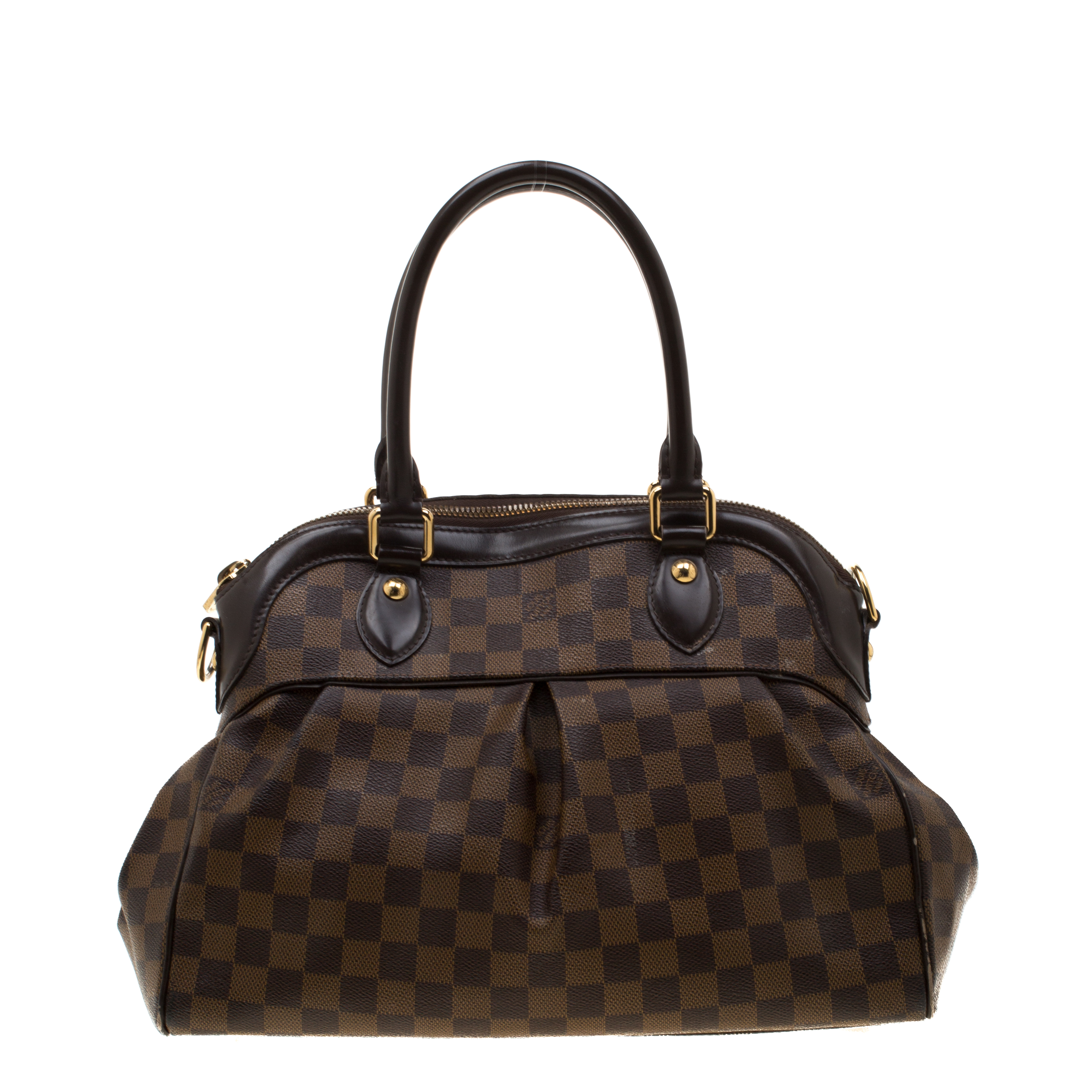 Pre Owned Louis Vuitton Damier Ebene Canvas Trevi PM Bag