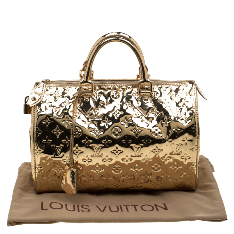 Louis Vuitton Gold Mirror Miroir Cosmetic Case at Jill's Consignment