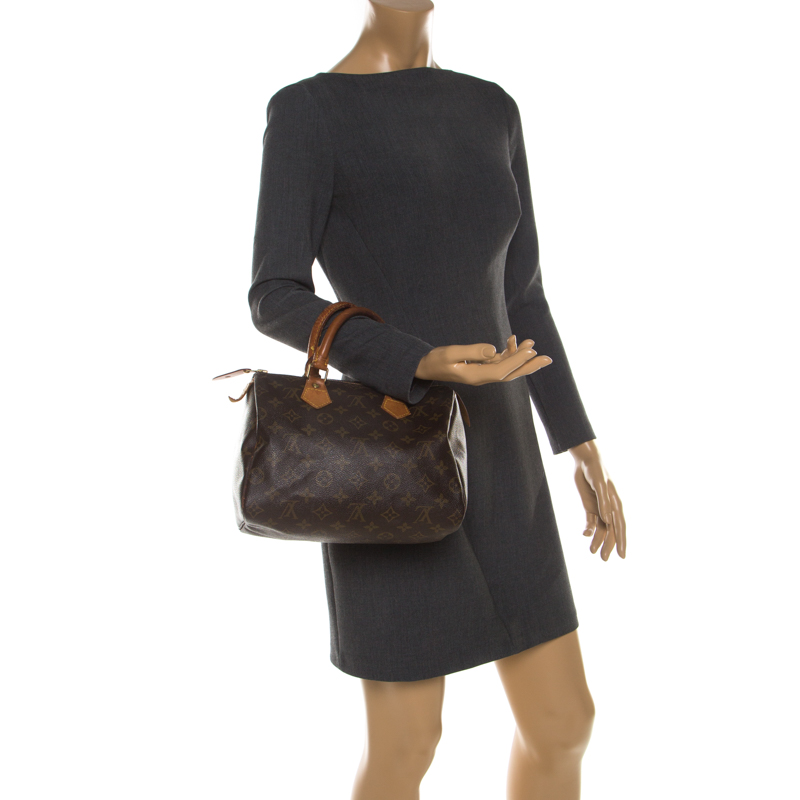 

Louis Vuitton Monogram Canvas Speedy 25 Bag, Brown