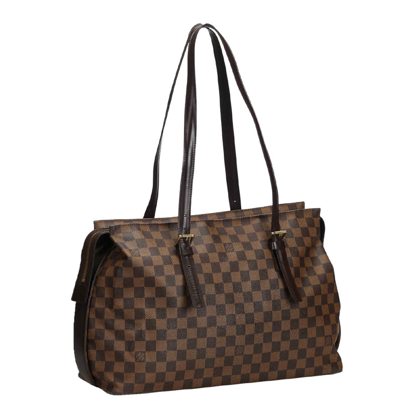 

Louis Vuitton Damier Ebene Canvas Chelsea Bag, Brown
