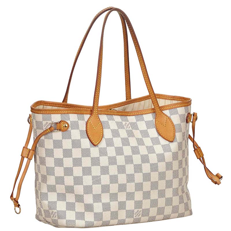 

Louis Vuitton Damier Azur Neverfull PM Bag, Blue