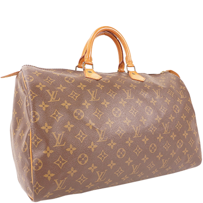 

Louis Vuitton Monogram Canvas Speedy 40 Bag, Brown