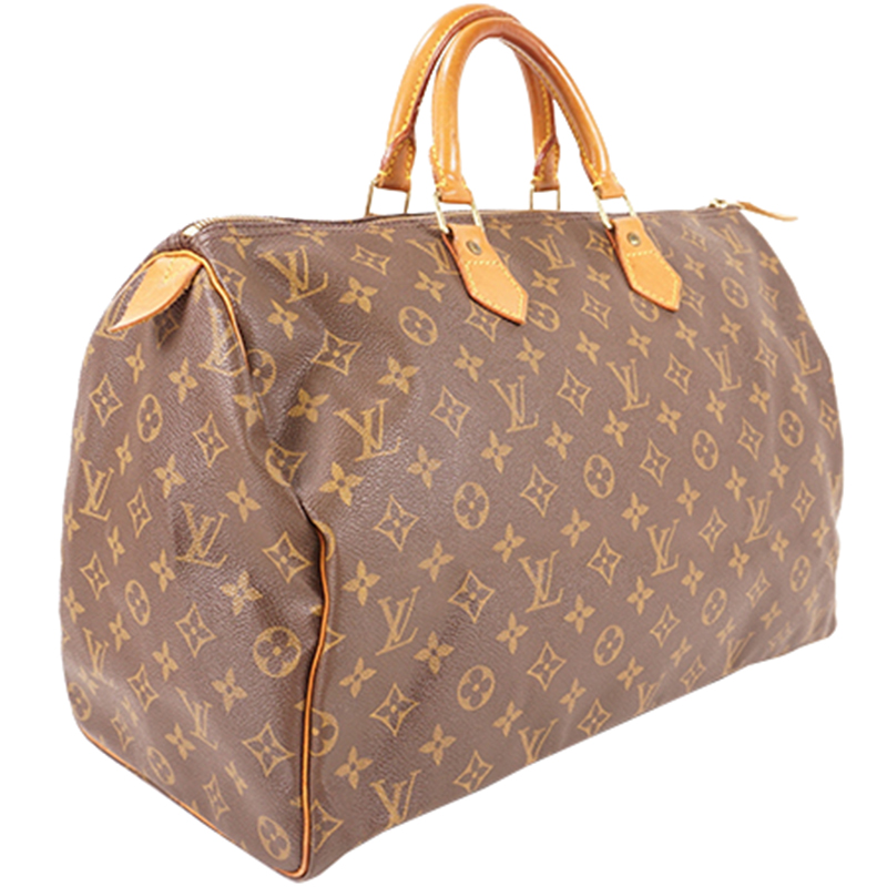 

Louis Vuitton Monogram Canvas Speedy 40 Bag, Brown
