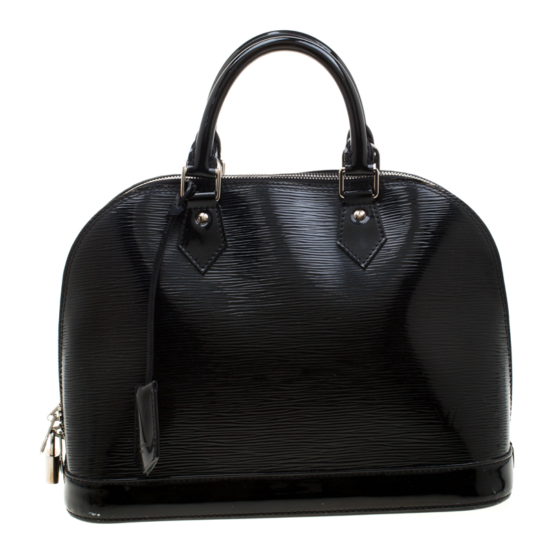 louis vuitton black patent leather bag