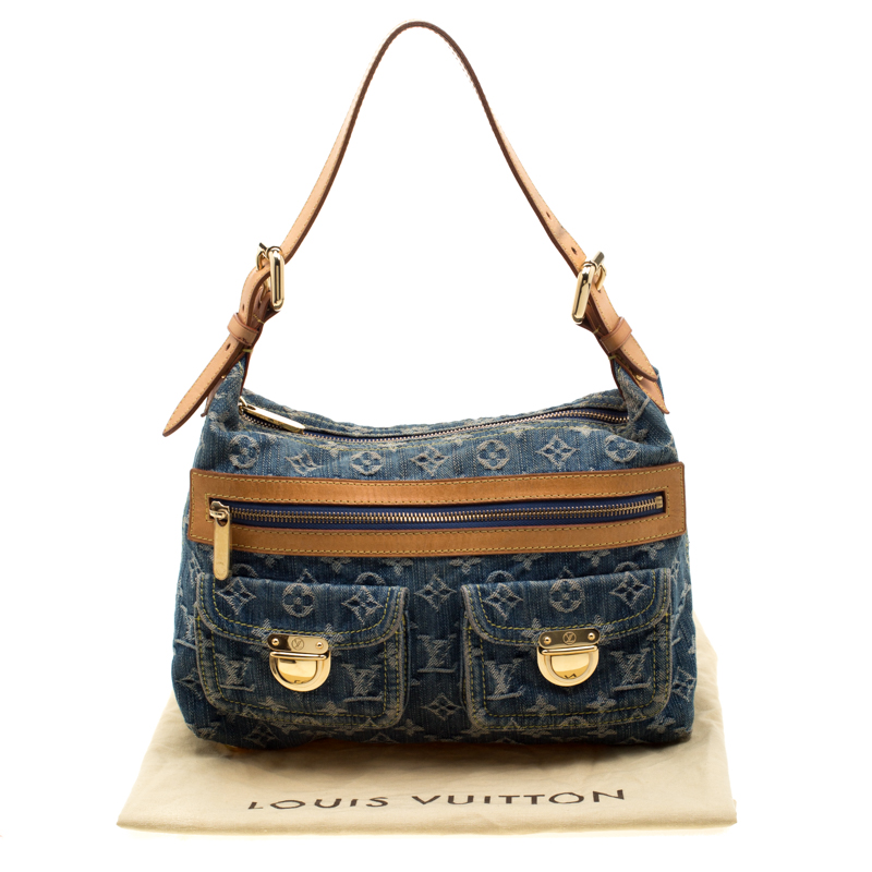 Baggy handbag Louis Vuitton Blue in Denim - Jeans - 32489187