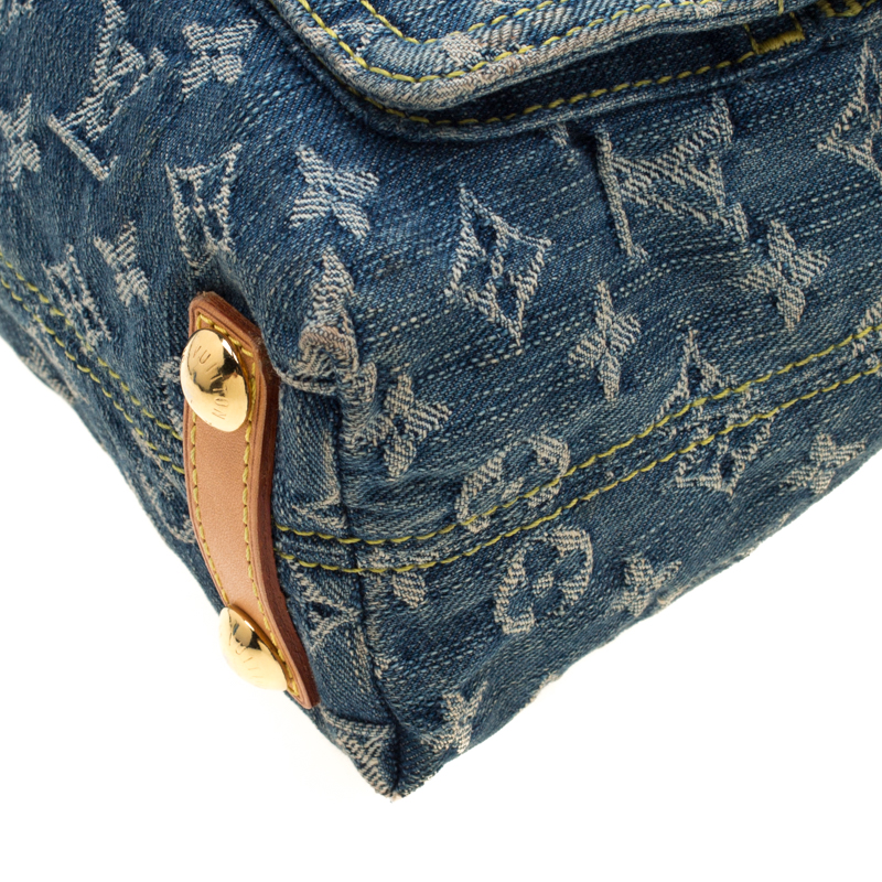 Baggy handbag Louis Vuitton Blue in Denim - Jeans - 30049359