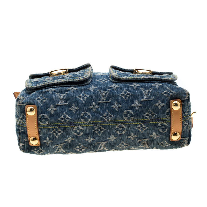 Baggy handbag Louis Vuitton Blue in Denim - Jeans - 32889326