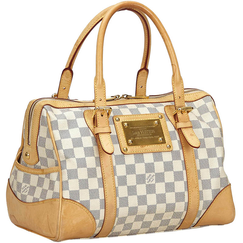 

Louis Vuitton White/Beige Damier Azur Canvas Berkeley Bag