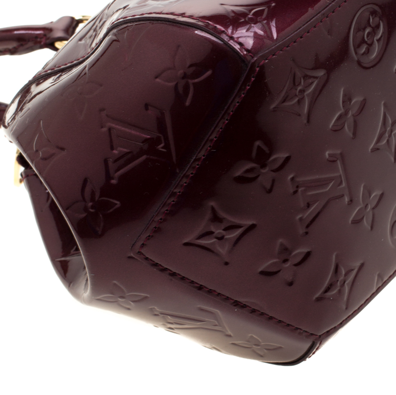 Louis Vuitton Rouge Fauviste Monogram Vernis Sherwood PM Bag at 1stDibs