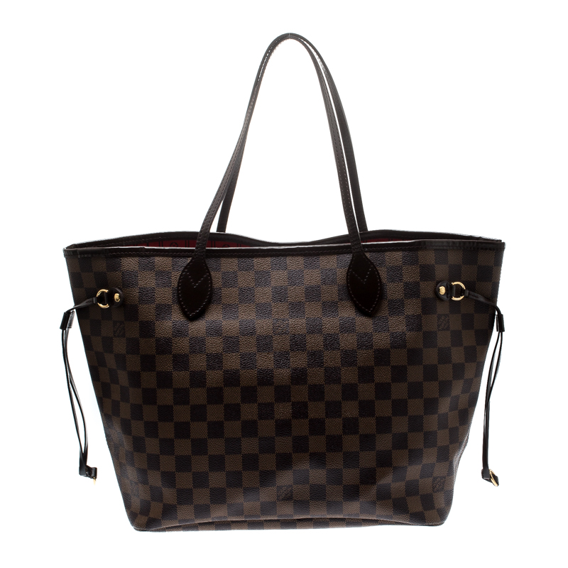 Louis Vuitton Damier Ebene Canvas Neverfull MM Bag