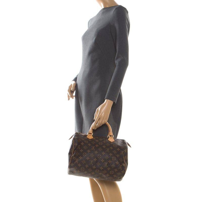 

Louis Vuitton Monogram Canvas Speedy 30 Bag, Brown