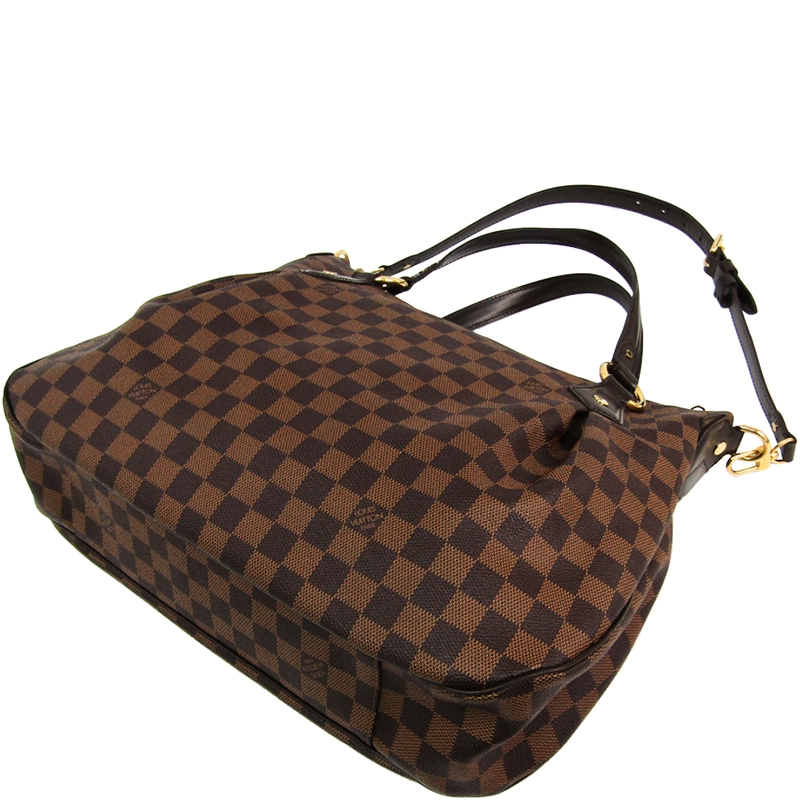 

Louis Vuitton Damier Ebene Canvas Evora MM Bag, Brown