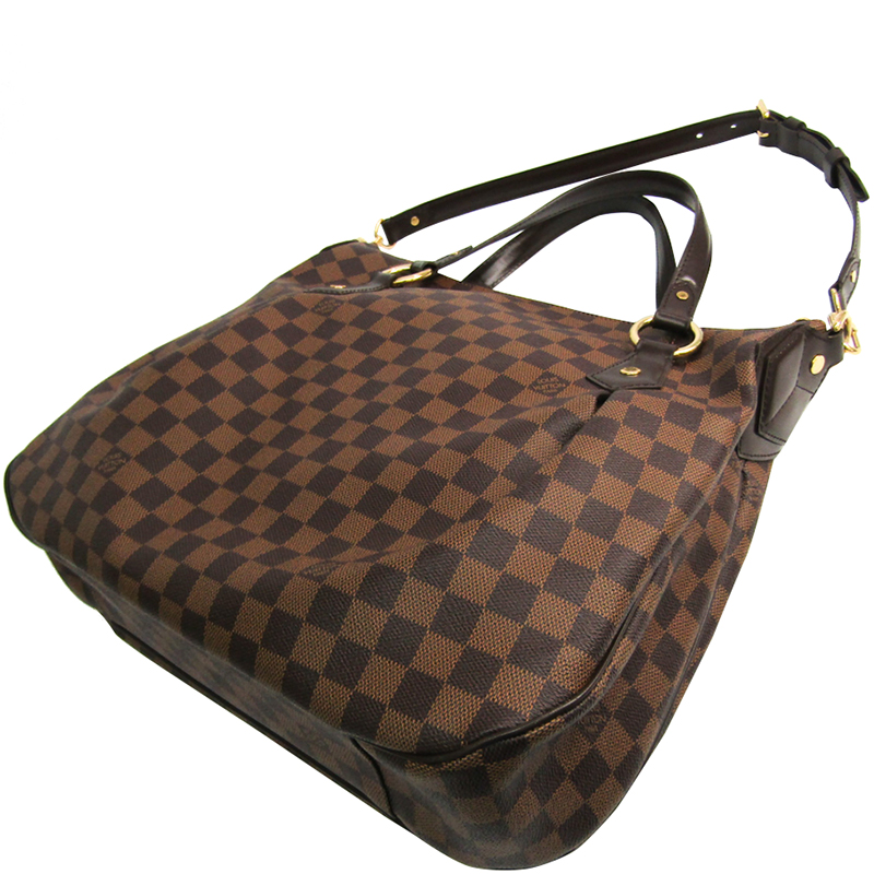 

Louis Vuitton Damier Ebene Canvas Evora MM Bag, Brown