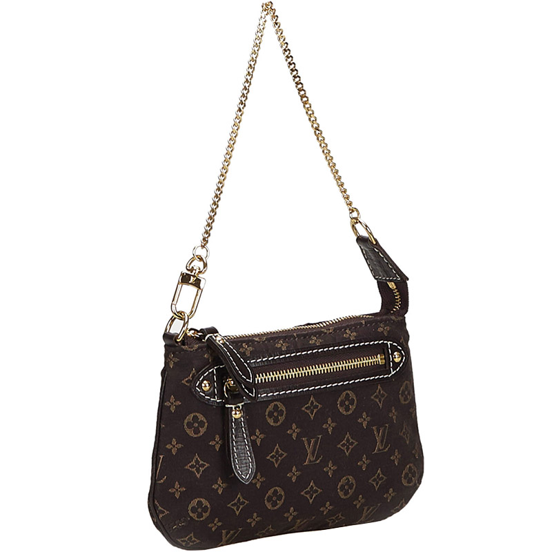 

Louis Vuitton Monogram Canvas Mini Lin Pochette Accessoires, Brown