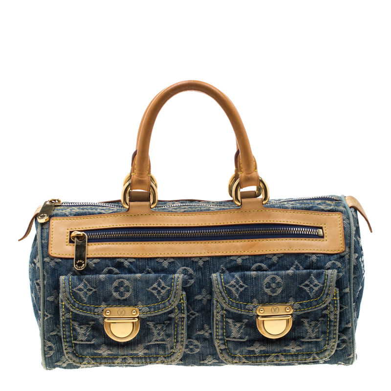 مملوكة مسبقًا Louis Vuitton Blue Monogram Denim Neo Speedy Bag