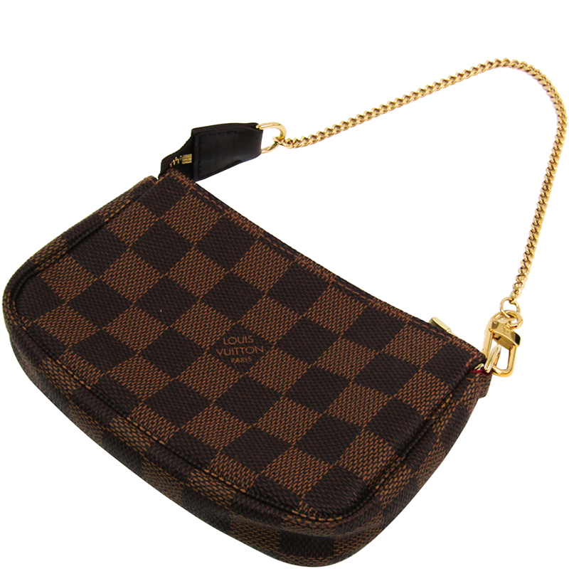 

Louis Vuitton Damier Ebene Canvas Accessories Pochette, Brown
