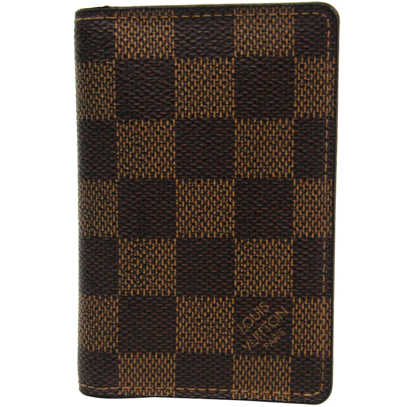 مملوكة مسبقًا Louis Vuitton Damier Ebene Canvas Pocket Organizer Case