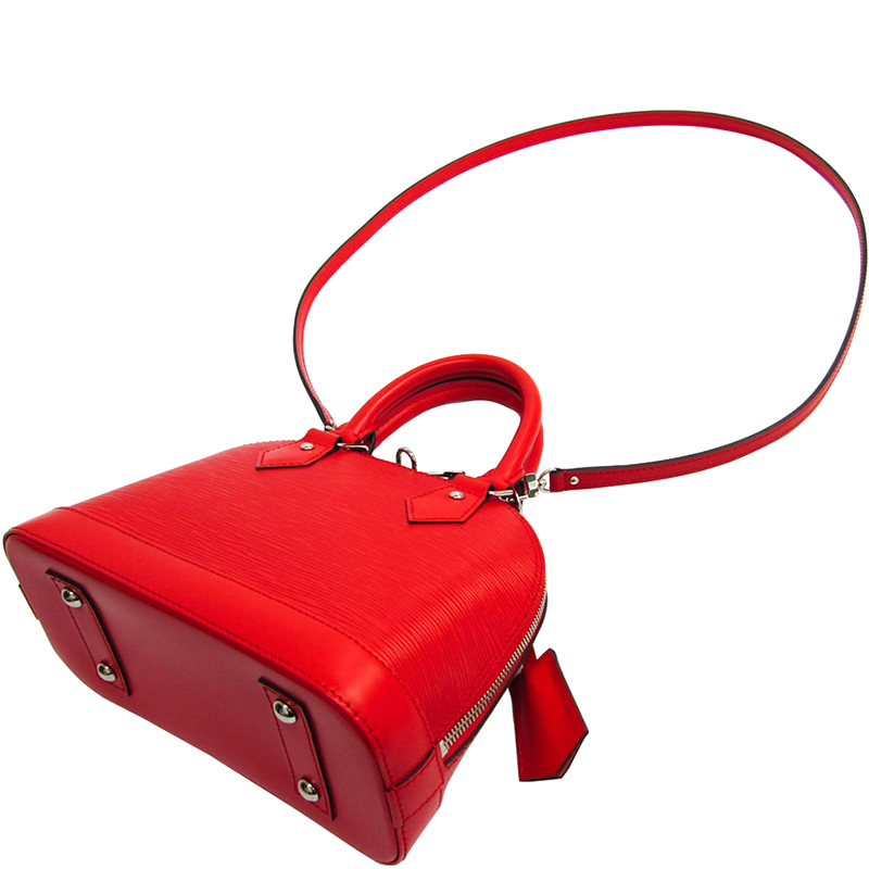 

Louis Vuitton Coquelico Epi Leather Alma BB Bag, Red
