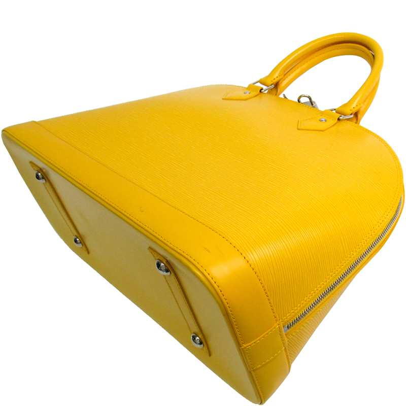 

Louis Vuitton Citron Epi Leather Alma GM Bag, Yellow