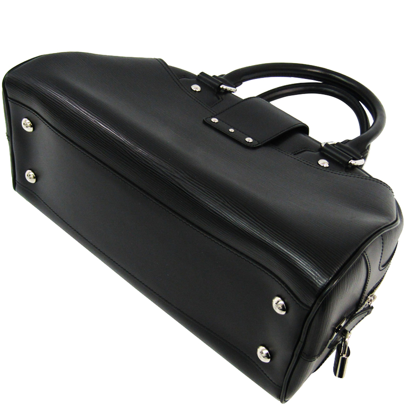 

Louis Vuitton Noir Epi Leather Bowling Montaigne GM Bag, Black
