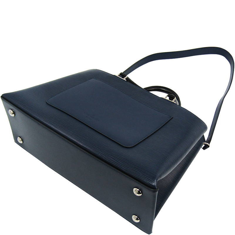 

Louis Vuitton Navy Blue Epi Leather Kleber MM Bag