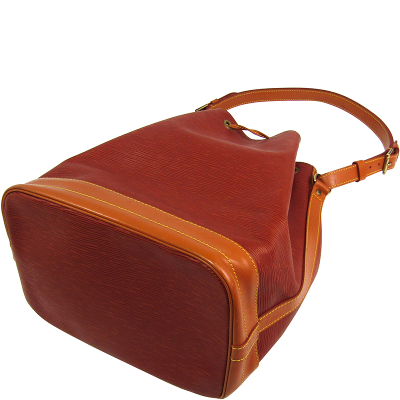 

Louis Vuitton Bicolor Epi Leather Petit Noe Bag, Brown