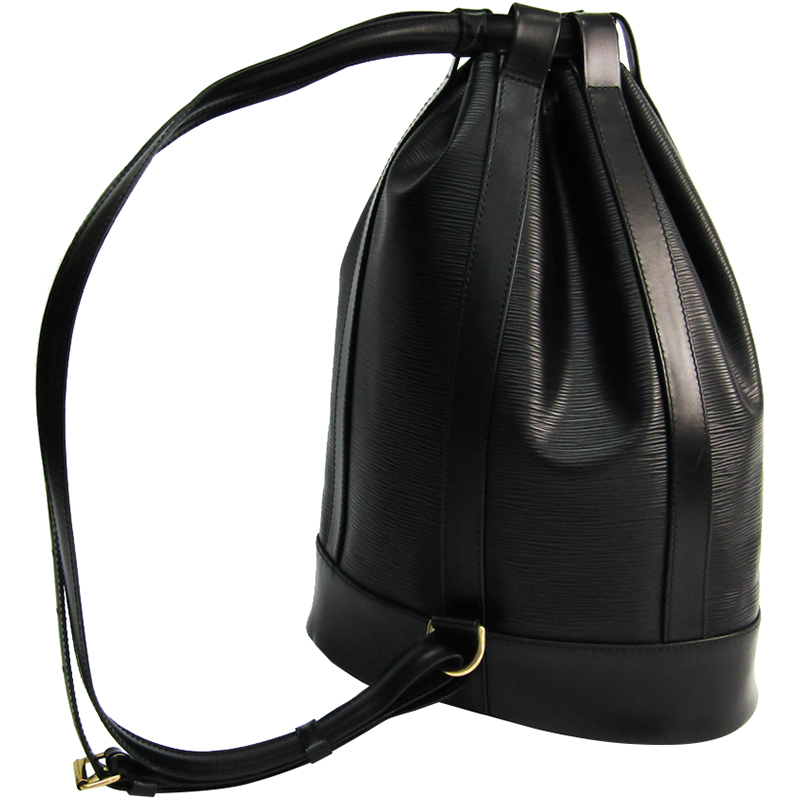 

Louis Vuitton Noir Epi Leather Petit Randonnee Shoulder Bag, Black