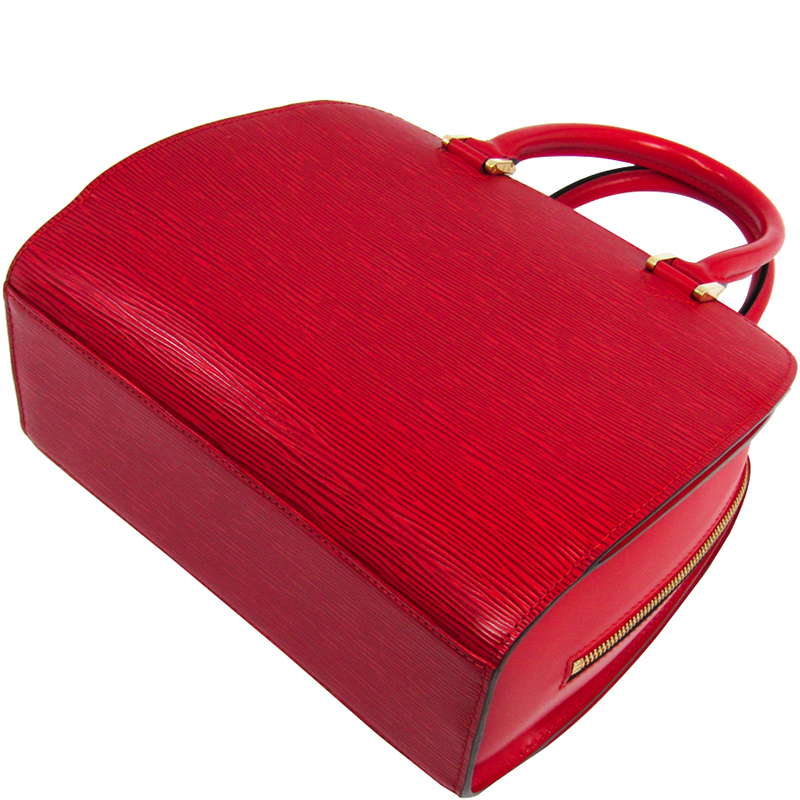 

Louis Vuitton Castilian Red Epi Leather Pont Neuf Bag