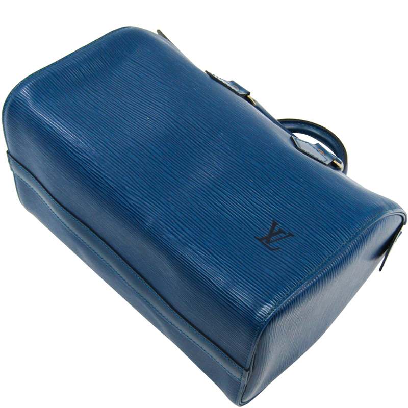 

Louis Vuitton Toledo Blue Epi Leather Speedy 25 Bag